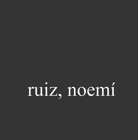Ruiz, Noemí