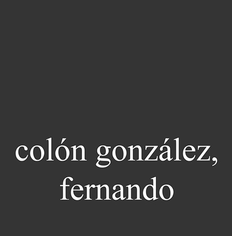 Colón González, Fernando
