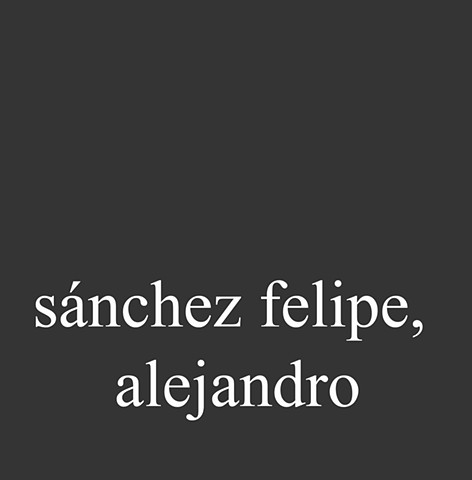 Sánchez Felipe, Alejandro