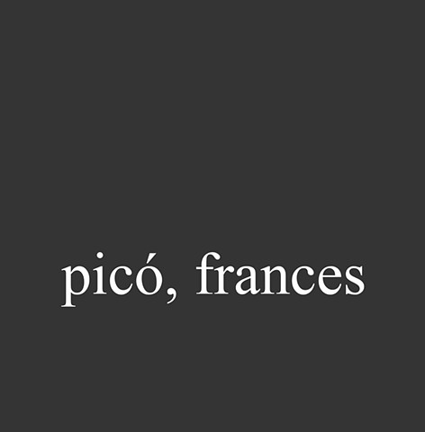 Picó, Frances