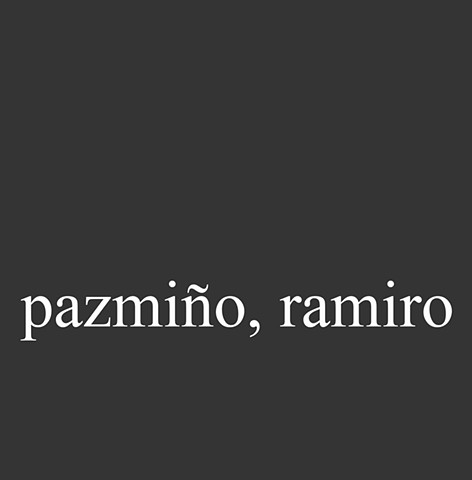 Pazmiño, Ramiro