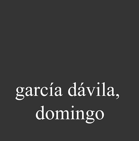 García Dávila, Domingo