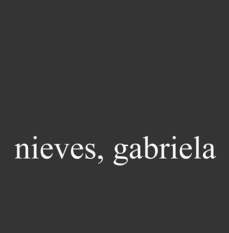 Nieves, Gabriela