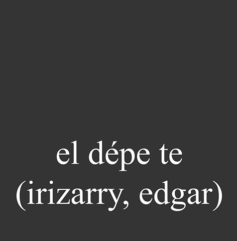 El dépe Te (Irizarry, Edgar)
