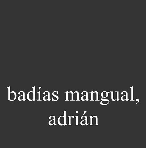 Badías Mangual, Adrián 