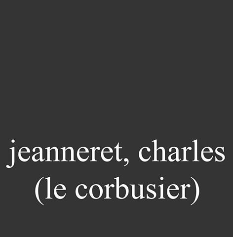 Jeanneret, Charles Edouard (Le Corbusier)