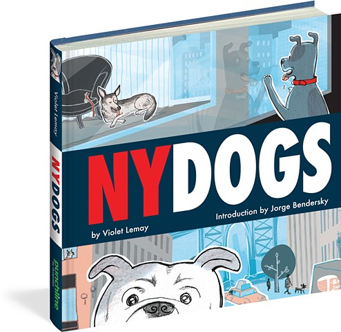NY Dogs, Violet Lemay, NYC, dogs, dog-lovers, dogs in the city, city dogs, illustration, funny dog book