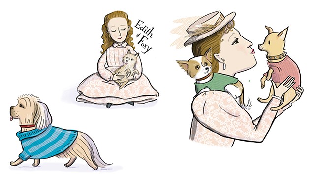 Edith Wharton, Edith Wharton as a girl, , Violet Lemay, Artists and Their Pets, kidlit artist, middlegrade artist, children's book illustrator, picture book illustrator