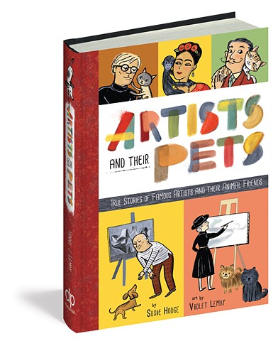 biography, artist biography, Picasso, Kahlo, Matisse, Magritte, Pollock, dogs, cats, Violet Lemay, art education