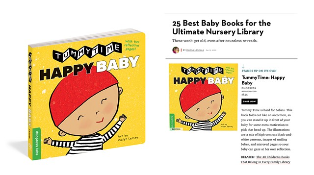 Good Housekeeping recommends "TummyTime™: Happy Baby"
