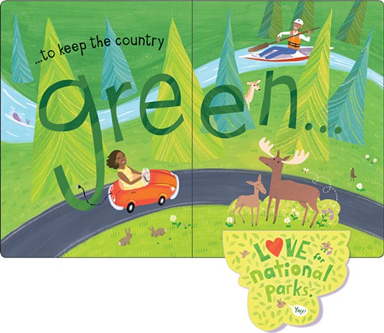 Violet Lemay, children's book illustrator, author, children's book writer, Obama, Barack Obama, Michelle Obama, lift the flap, book, biography, history, green, environment, electric car, national parks, moose, canoe