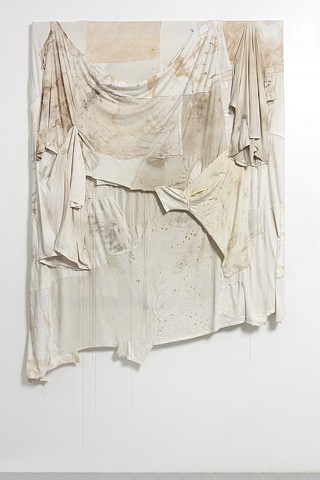 Untitled (White Shirt and Chains Panel), 2012
