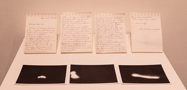 Silvia Buchanan
A. Bloomingdale, letter and video stills