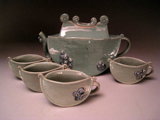 Slab Tea Pot Set #3