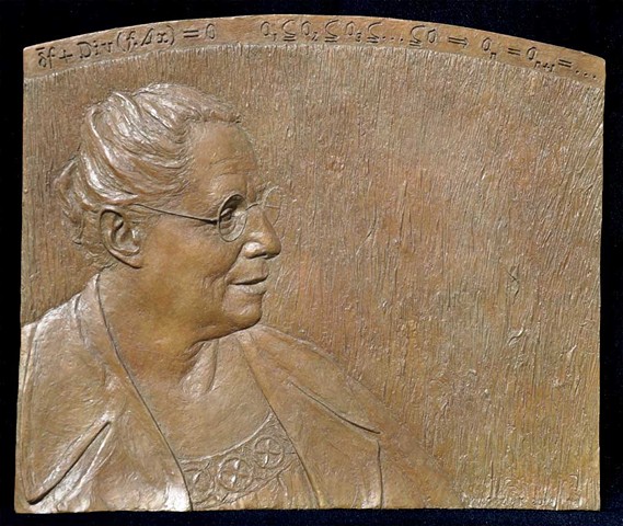 Full size bronze plaque, very limited edition. Collection of University of Gottingen, and in private collections.