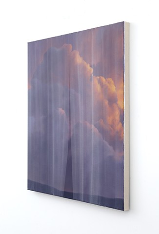 'Wildfire Sunset Behind Sheer Curtain (5),' study