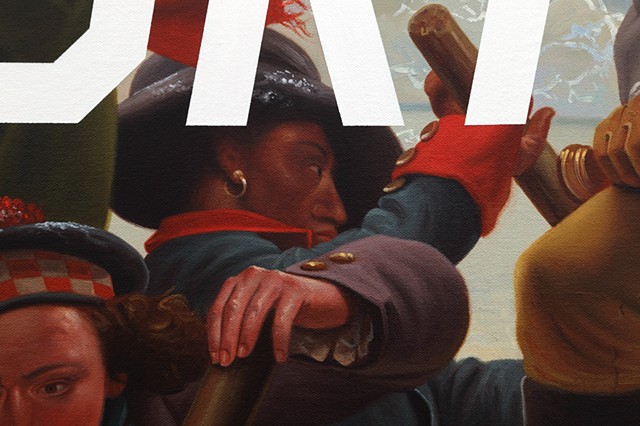 Washington Crossing The Delaware: Critical Drinking, detail