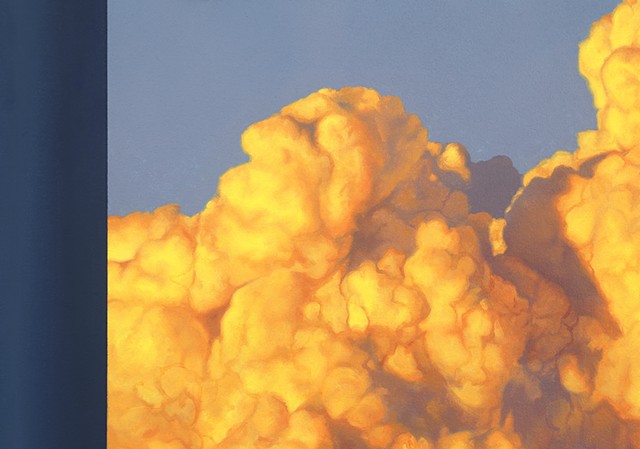 ‘Wildfire Sunset and Blue Curtain (4),' detail