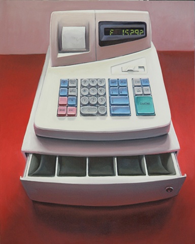 register, cash register, painting