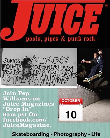 Pep Williams speaks at Juice Magazine