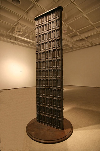 cast iron sculpture Architectural imagery, large-scale, by Vaughn Randall