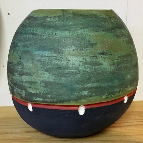 Copper Patina Vase
