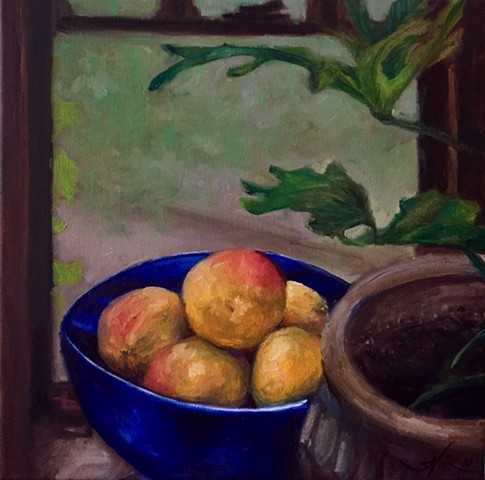 Study of Mangos on a Rainy Day