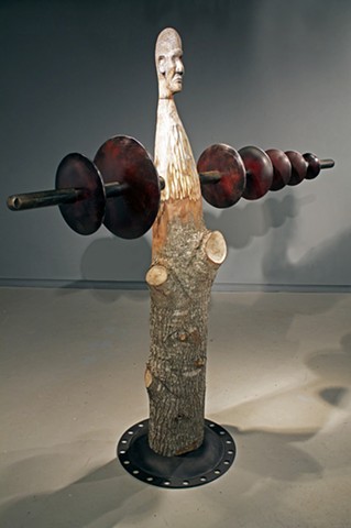 sculpture, found object, forge, metal fabrication