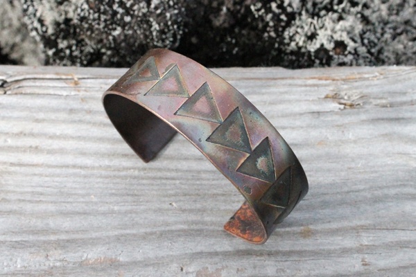 Copper Triangle Bracelet #1