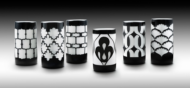 Black and White Mini Cylinders #1