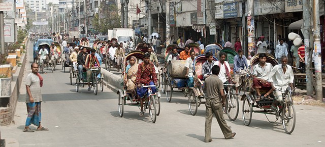 rickshaw, bicycle, transportation