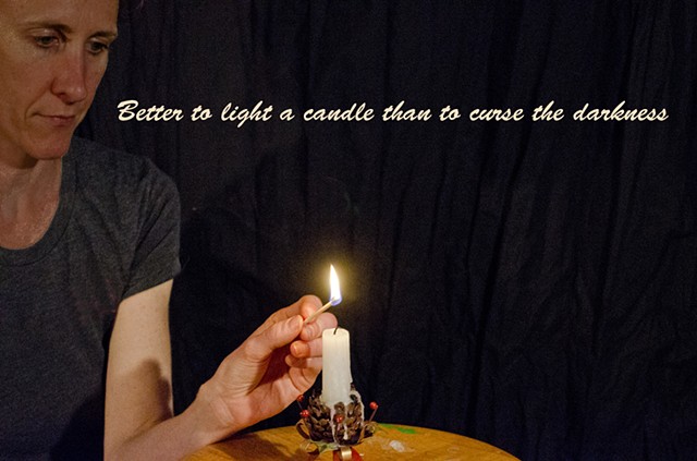 Proverb, saying, candle, light, darkness