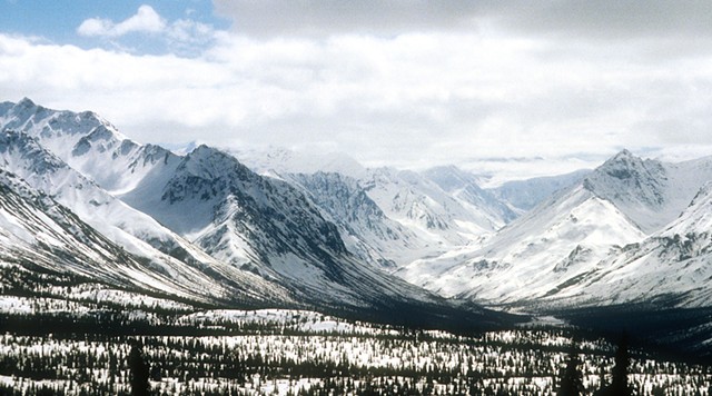 Alaska, mountains, snow