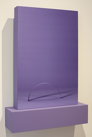 Beige Negative Photo Panel #2 (Purple Paper Arc and Purple with Paper Mask)