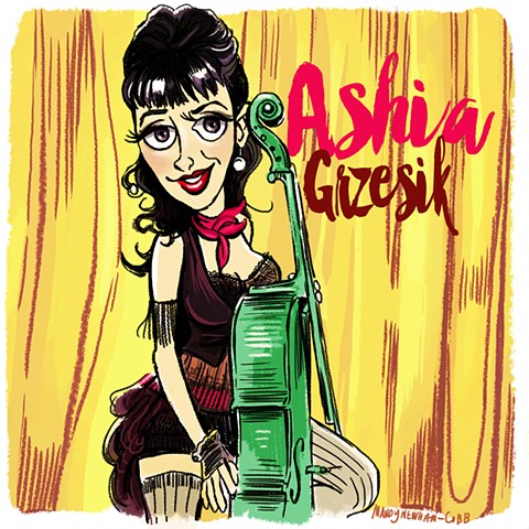 illo of Ashia Grzesik for Sessions From the Box
