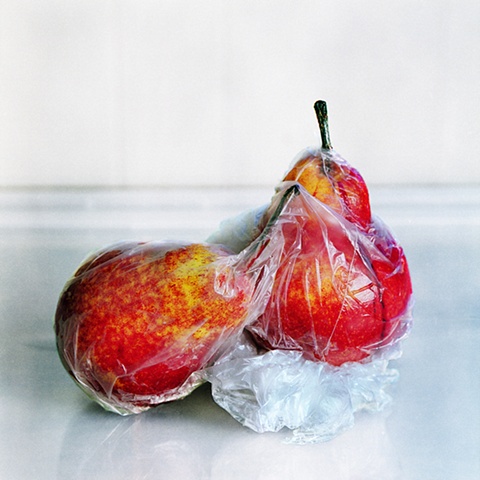 Red Pears in Bag