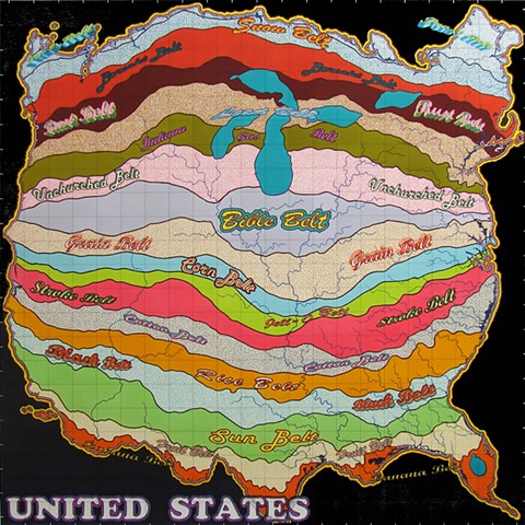 United States Map III (The Belts)