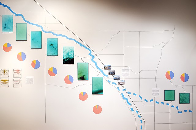 Installation of Santa Cruz River art/science collaboration