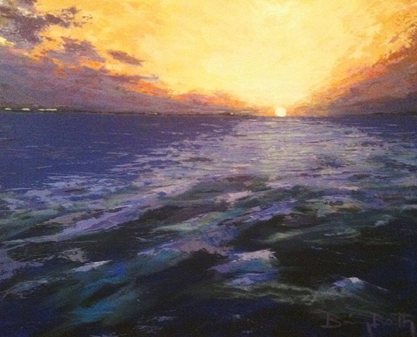 Brian Booth art seascape landscape abstract sunset sunrise ocean