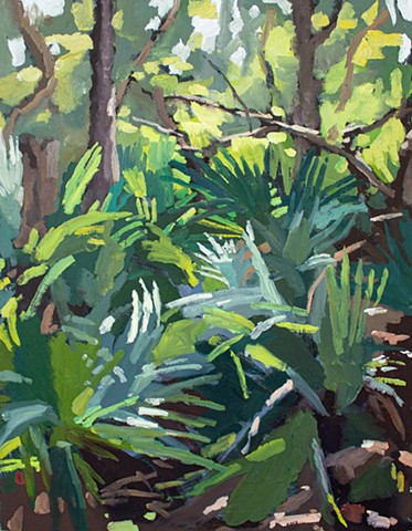 Palmetto Grove, 18x14in, oil on panel, available