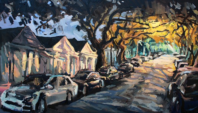Down the Road, 30x48in, oil on canvas, SOLD