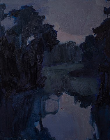 Just Night, 14x11in, oil on panel, $700