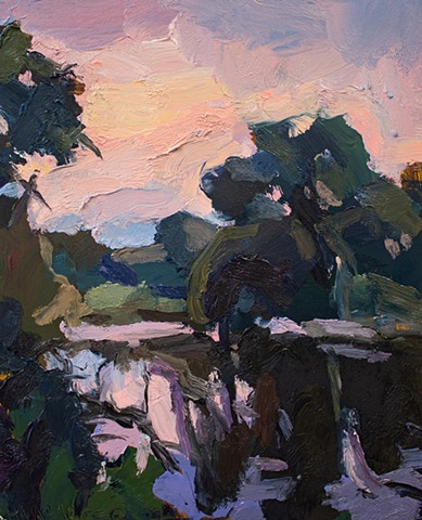 Pink Wander, 10x8in, oil on panel, sold