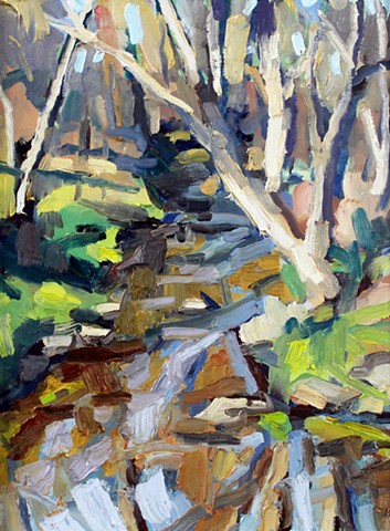 Creek Reflections, 9x12in, oil on panel, sold