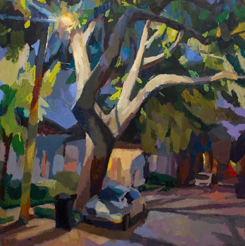 Special Arrangement, 30x30in, acrylic and oil on canvas, sold