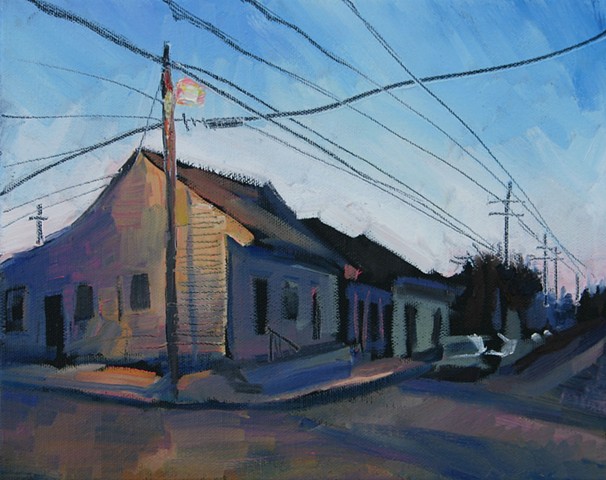 Corner Light, 9x12in, oil on canvas
