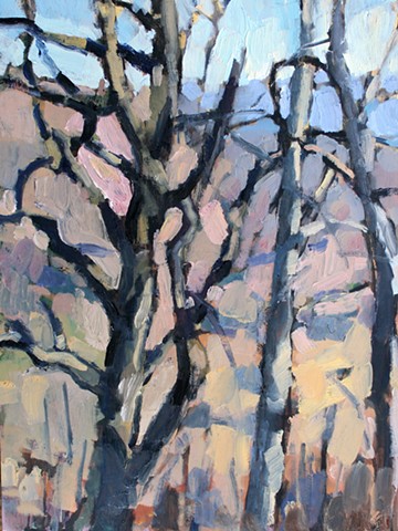 Winter Trees, 12x16in, oil on panel, sold