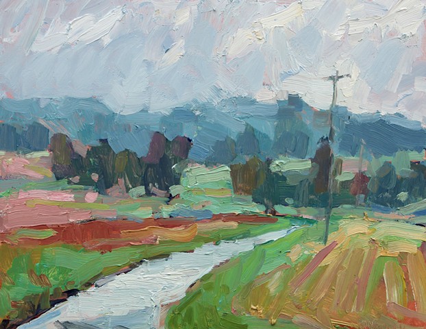 Mapleview Farm, 11x14in, oil on panel, sold