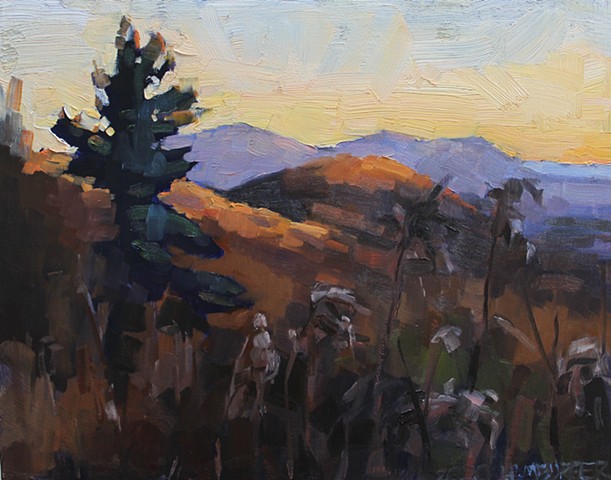 Last Light on the Parkway, 11x14, oil on panel, sold