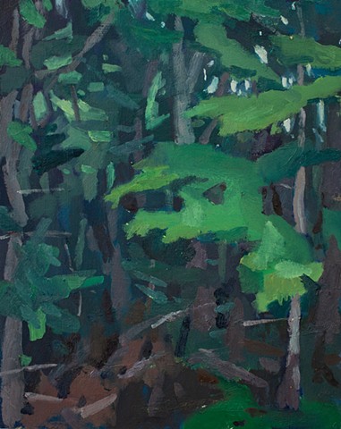 Into the Woods, 10x8in, oil on panel, available
